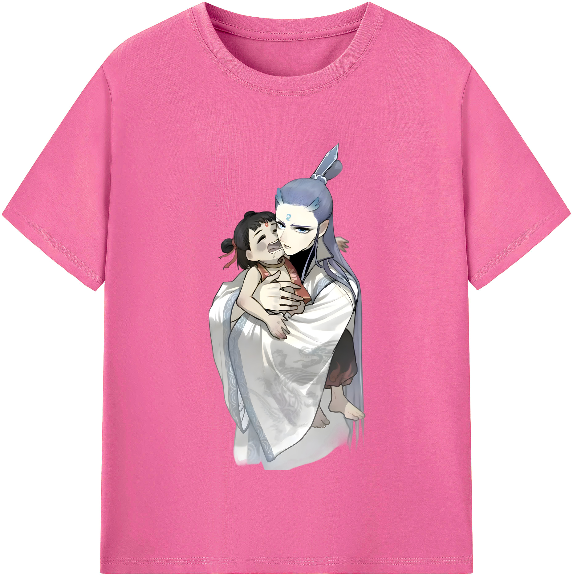 （画像用） Ne Zha 2 ナタ 魔童の大暴れ レディースカジュアルプリントTシャツ（綿100％）